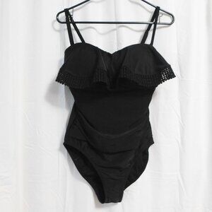 Kona Sol - Black One Piece Swimsuit - M (8/10) - New